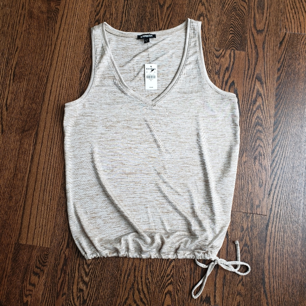 Express tank top gold and tan size small